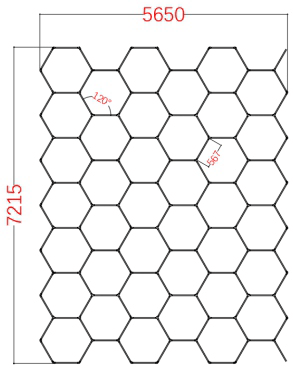 Hexagrid Lighting C202 SIZE