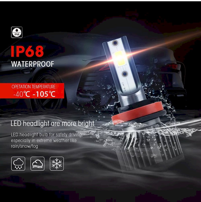 V6 LED headlight bulbs manufacturer factory sinostar 3
