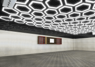 SS-HX-C503 Deformable Hexagonal Led Garage Work Home Ceiling for Car Wash Warehouse Workshop Detailing Studio Wall Light